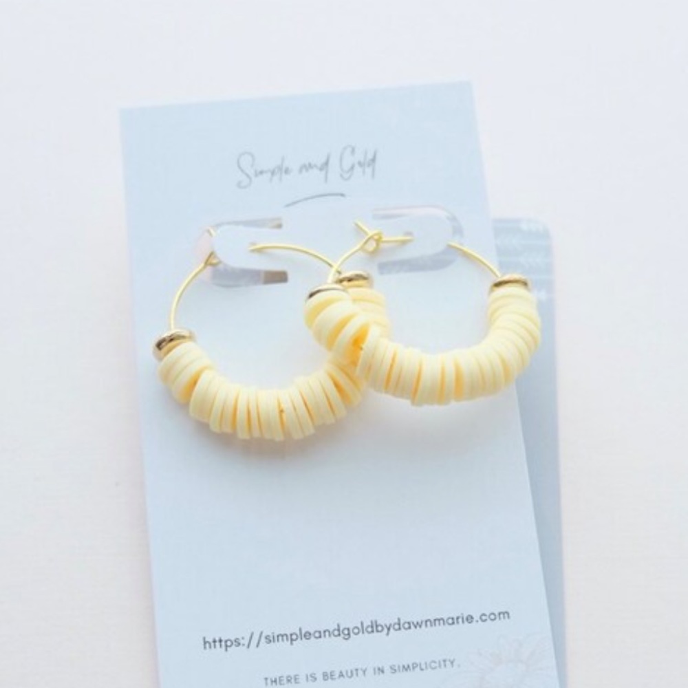 Beaded Hoop Earrings